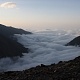 Облака в долине реки Геналдон (вид с ночевок 3500)
